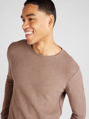 Clean Cut Copenhagen Pulover 'Lauritz' | rjava barva