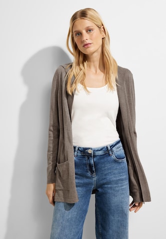 CECIL Knit Cardigan in Beige: front