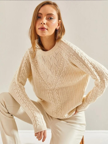 Bianco Lucci Pulover 'Pullover' | bela barva