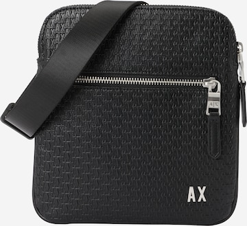 ARMANI EXCHANGE - Bolso de hombro 'ELBA' en negro: frente
