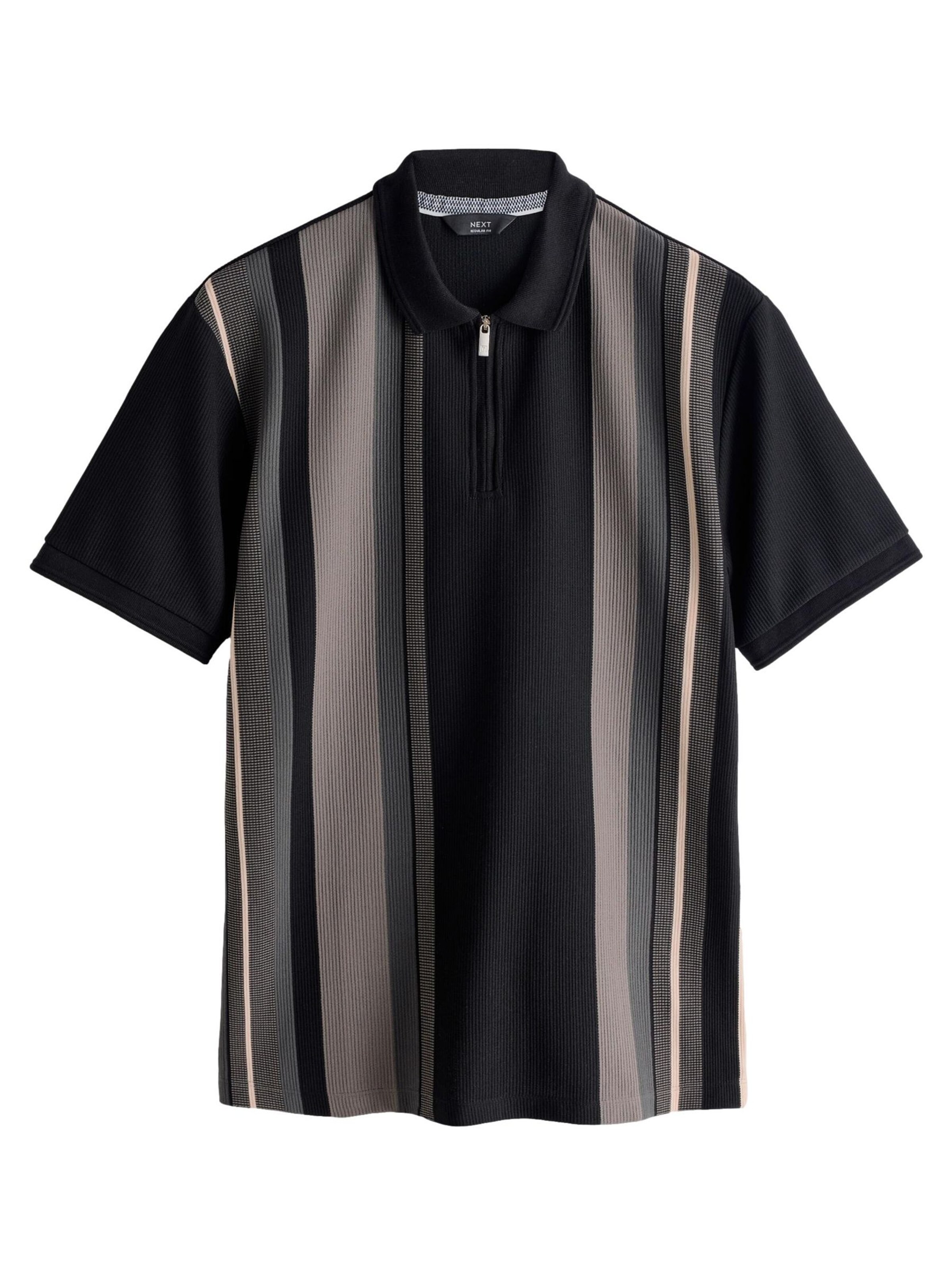 Next Shirt in Black: front