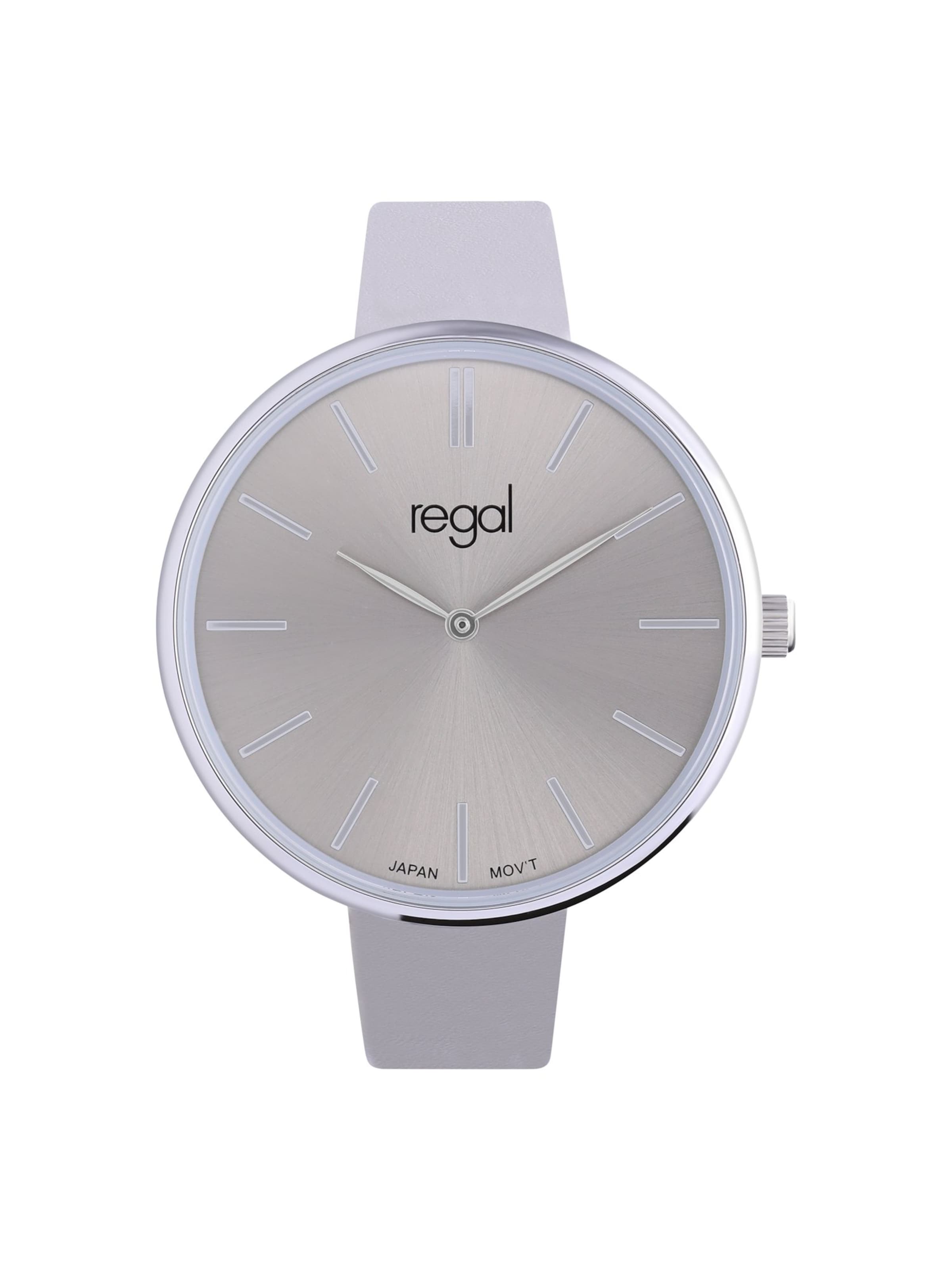 Lucardi Analoog horloge 'Einfach' in Zilver: voorkant