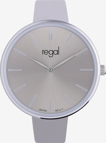 Lucardi Analog Watch 'Einfach' in Silver: front