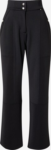 Loosefit Pantalon 'Enetri' BOSS en noir : devant