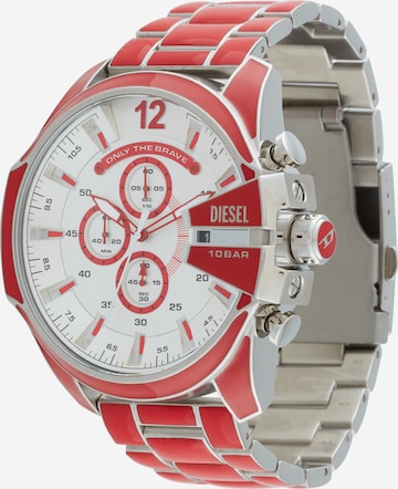 DIESEL Analog Watch 'Mega Chief' in Red: front