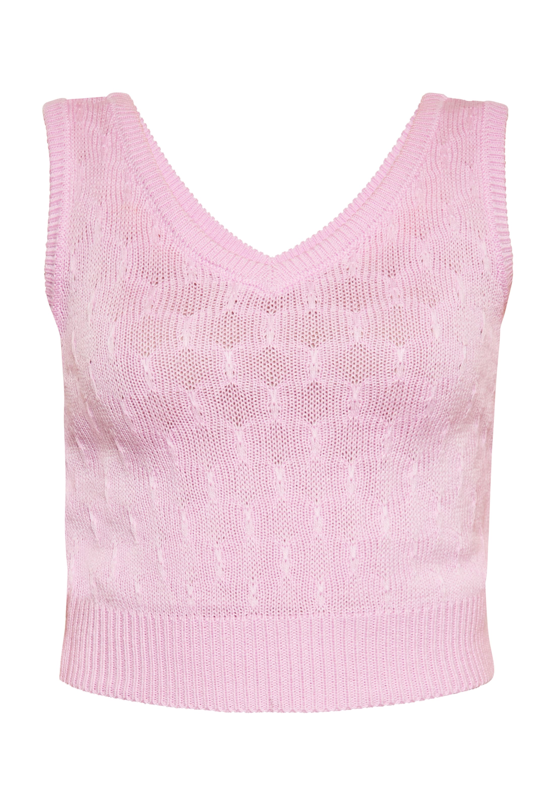 swirly Neuleliivi värissä vaaleanpunainen: etupuoli