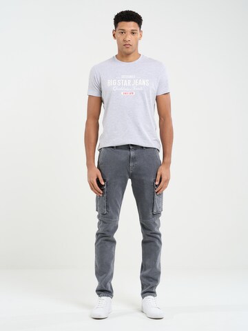 Coupe slim Jeans cargo ' IAN ' BIG STAR en gris