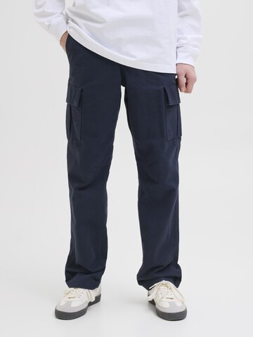 Wide Leg Pantalon 'JPSTKane JJBarkley' Jack & Jones Junior en bleu : devant