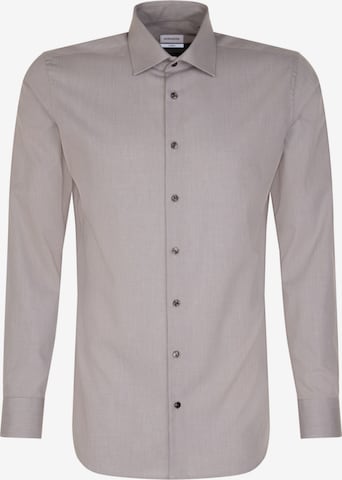 SEIDENSTICKER Slim fit Business Shirt in Grey: front