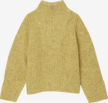 Pull&Bear Sweter oversize w kolorze żółty: przód