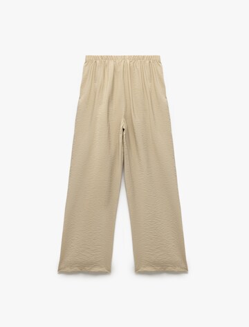 Koton Wide leg Pleat-Front Pants in Beige