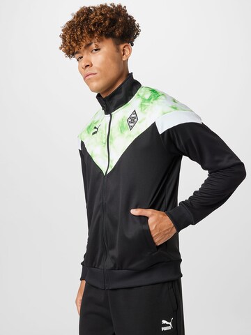 PUMA - Chaqueta de chándal 'Borussia Mönchengladbach' en negro: frente