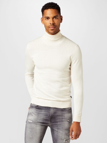 JACK & JONES Sweater 'BLAFAST' in Beige: front