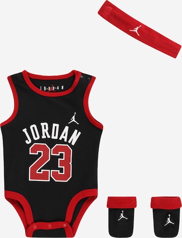 Jordan - Conjunto de ropa interior en negro: frente