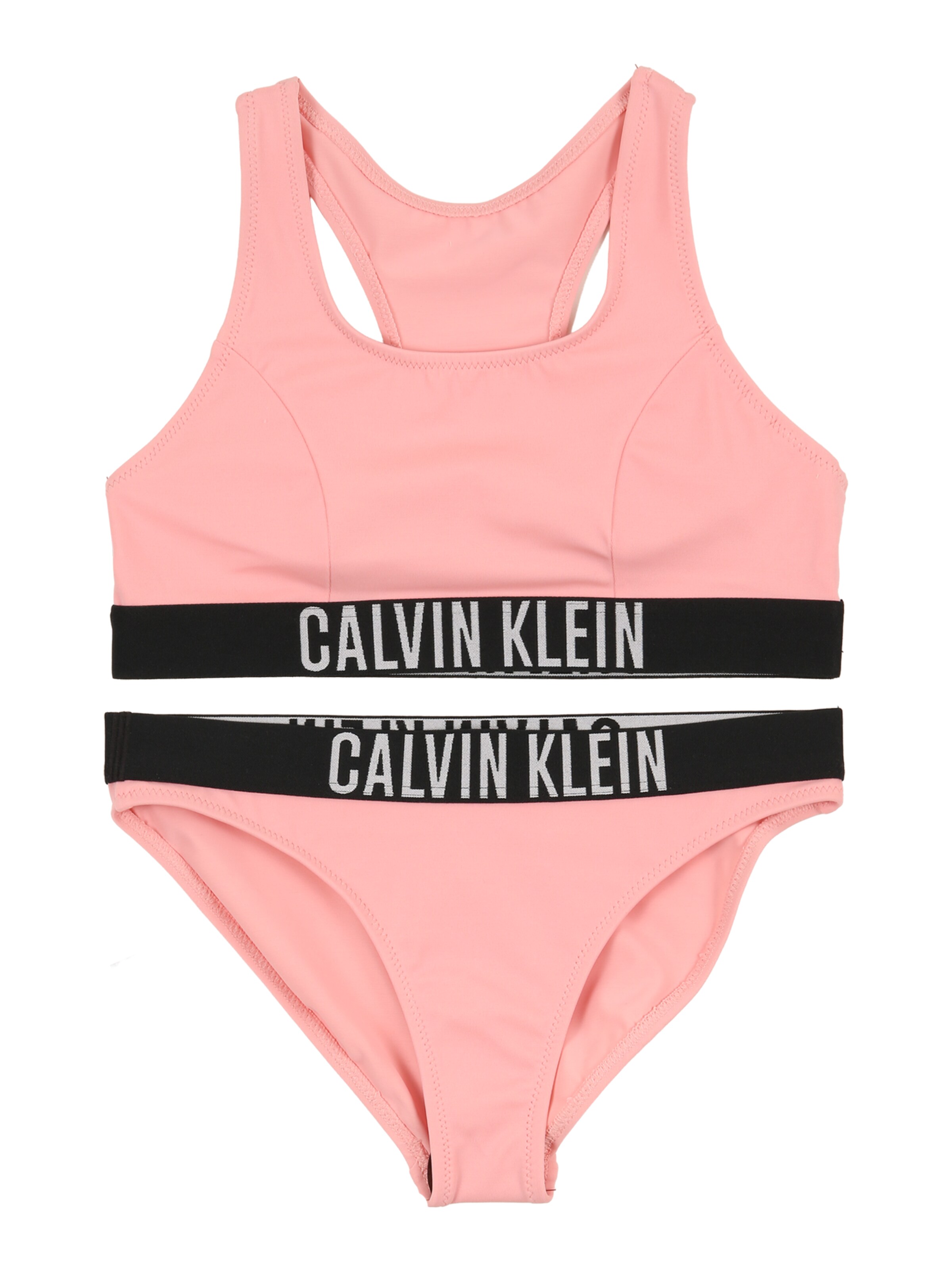 Calvin Klein Swimwear Bygelfri Bikini i rosa: framsida