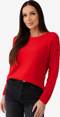 Lumera Pullover 'Vivace' in Rot: Vorderseite