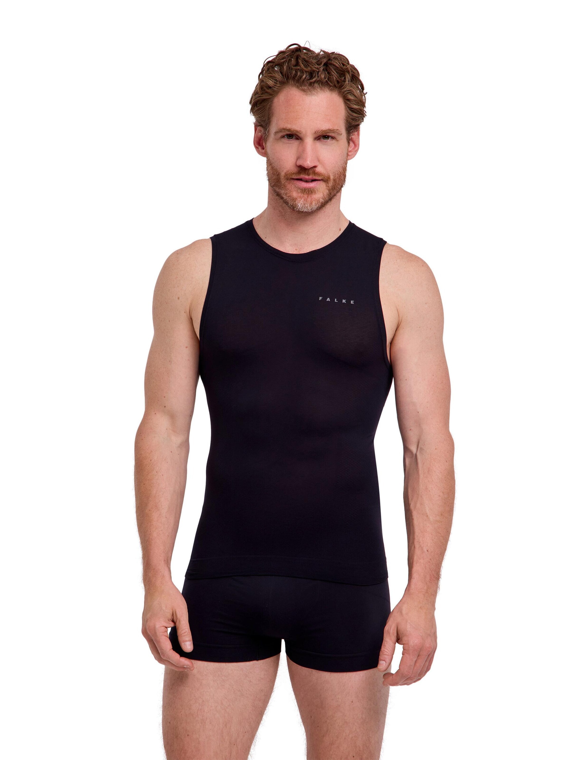 FALKE Base Layer‌‌‌‌ in Schwarz: Vorderseite