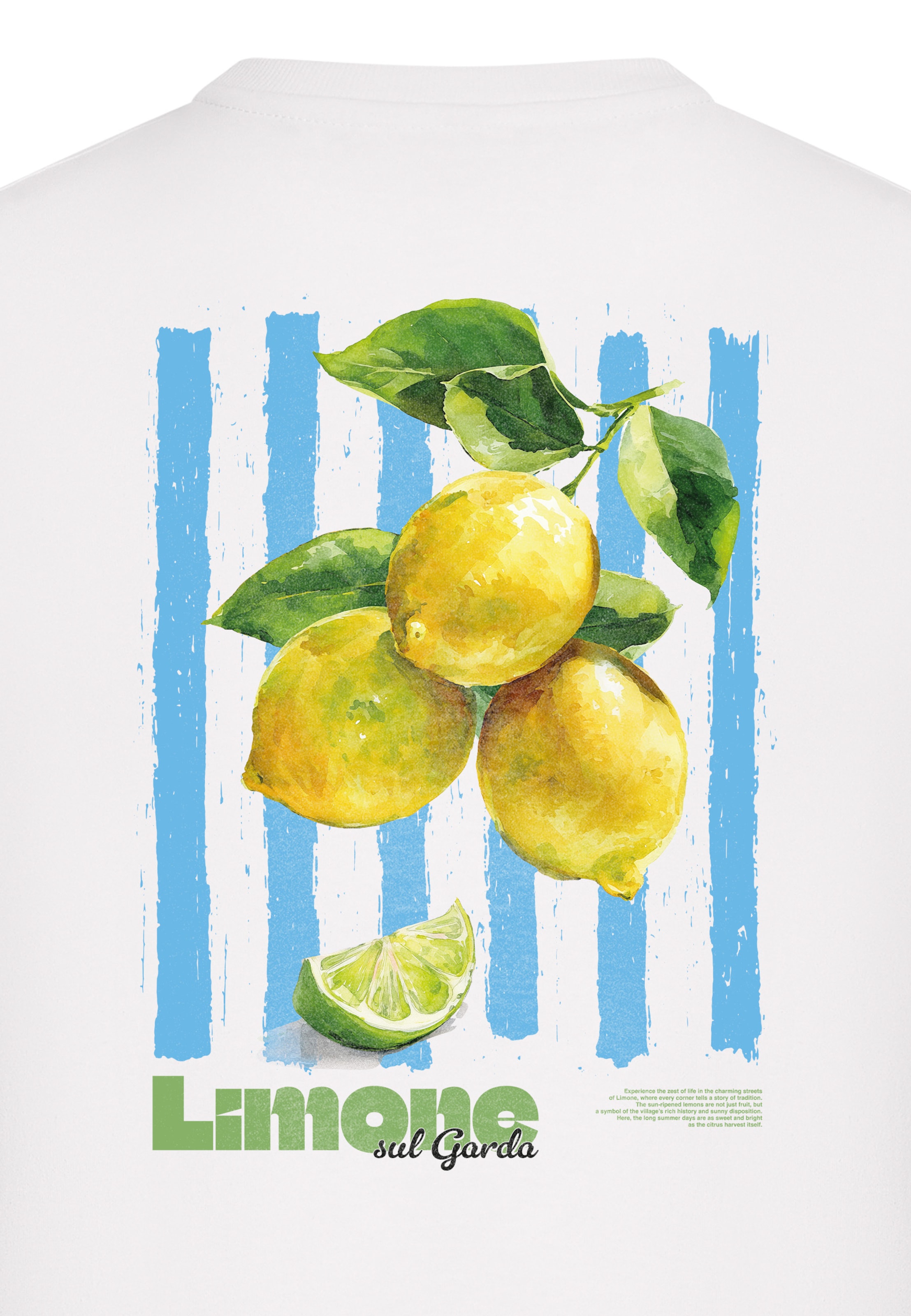 Miss Tee Тениска 'Limona Vibes' в бяло