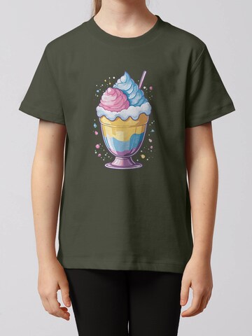 watabout.kids Shirt ' Eisbecher ' in Groen: voorkant