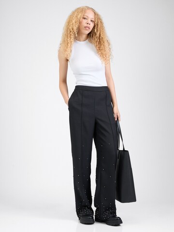 PIECES Boot cut Pants in Black