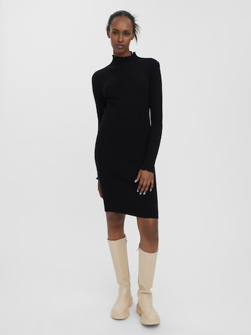 VERO MODA Knitted dress 'Evie' in Black