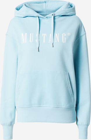 MUSTANG Sweatshirt 'Bianca' in Blue: front