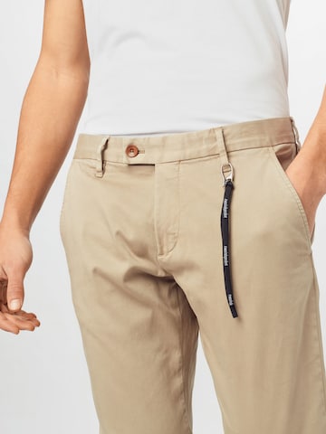 STRELLSON Regular Chino trousers 'Code' in Beige