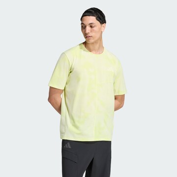 T-Shirt fonctionnel ADIDAS TERREX en jaune : devant