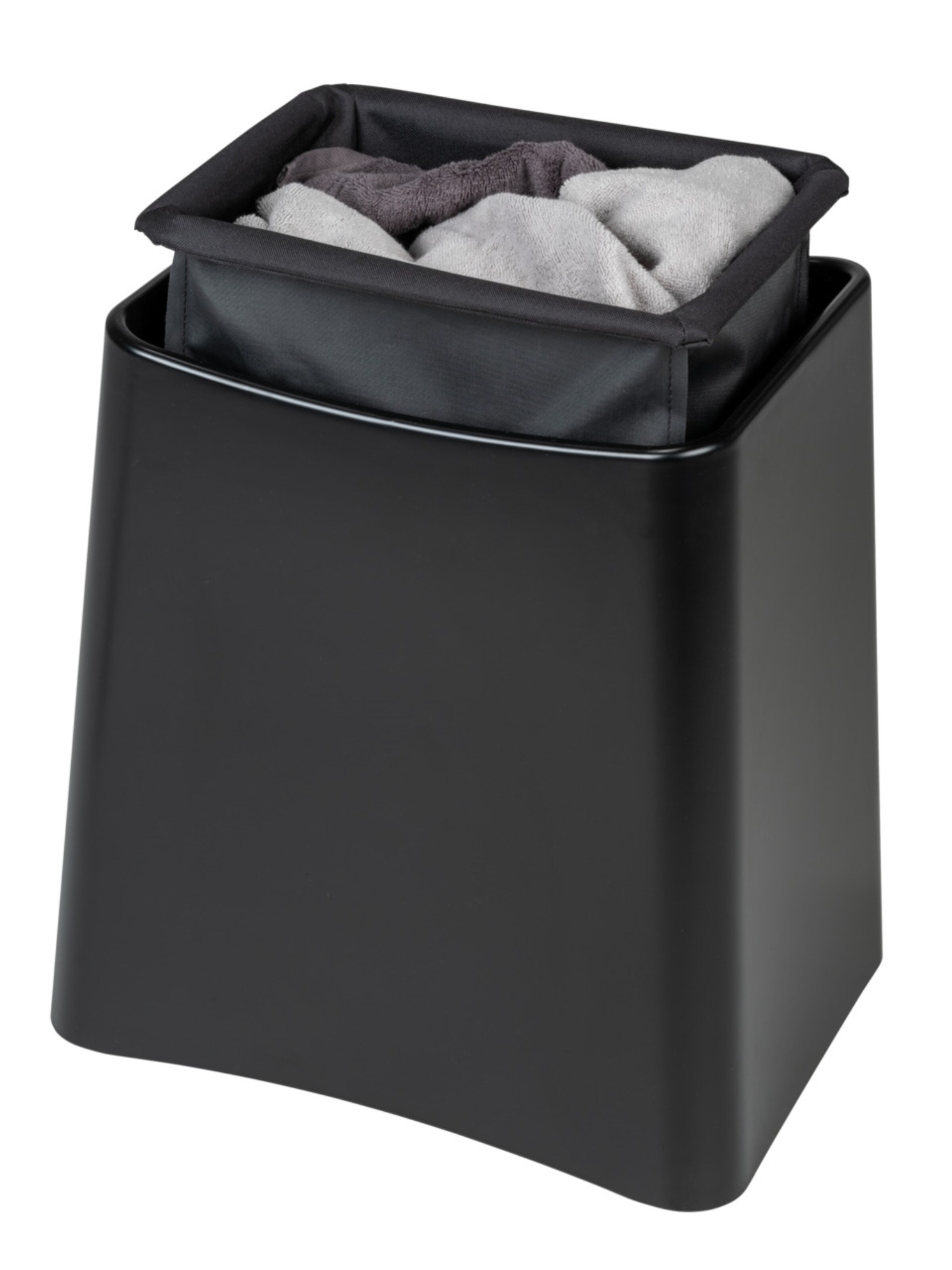 Wenko Laundry Basket 'Wing' in Black