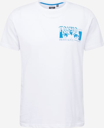 BRAVE SOUL T-shirt 'HANAKO' i vit: framsida