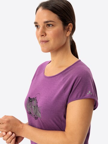 VAUDE Functioneel shirt 'Tekoa II' in Lila
