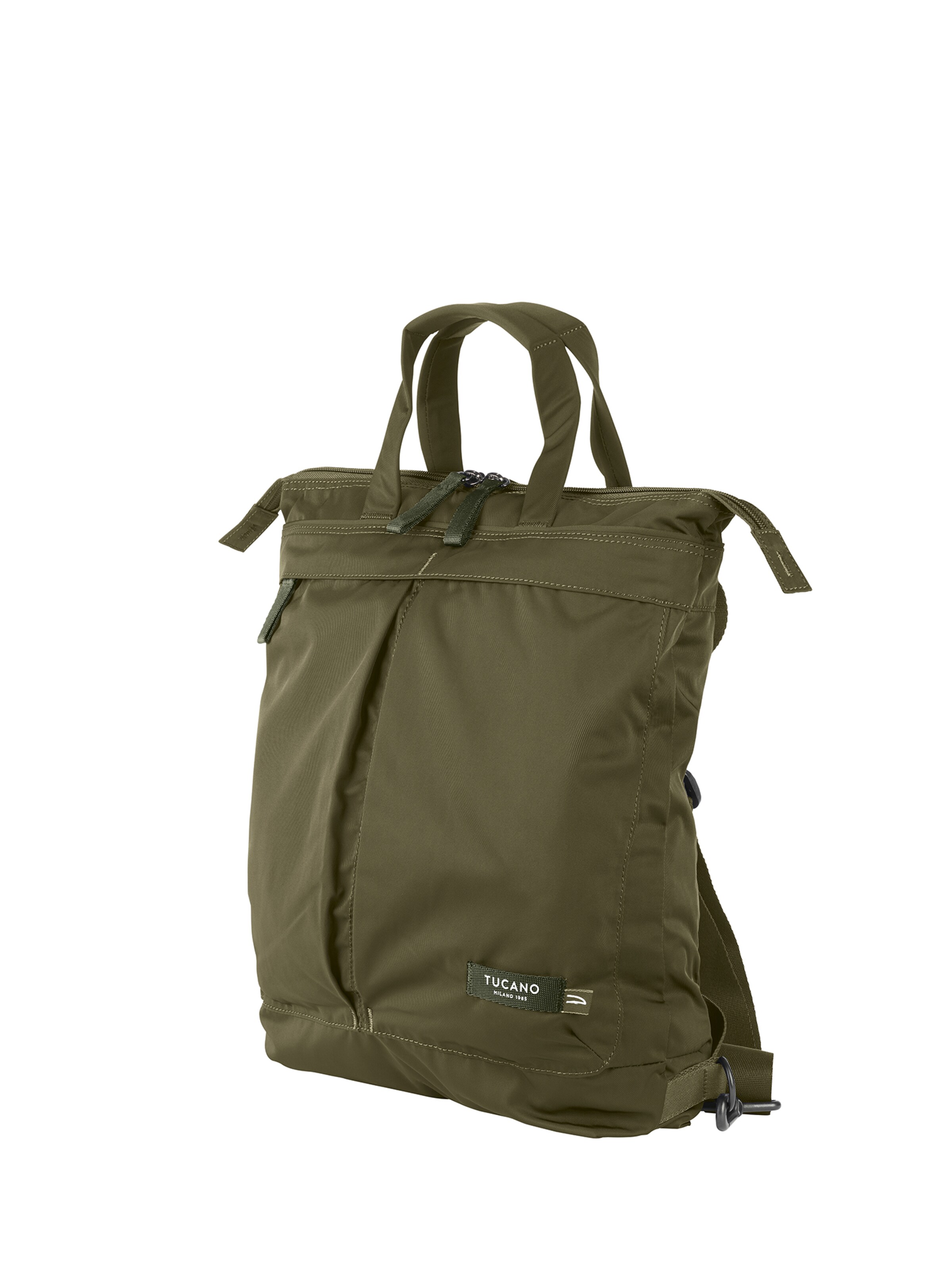 Zaino 'Zaino Unisex Tucano Recycled PET con Zip - 35x42x8 cm' di TUCANO in verde