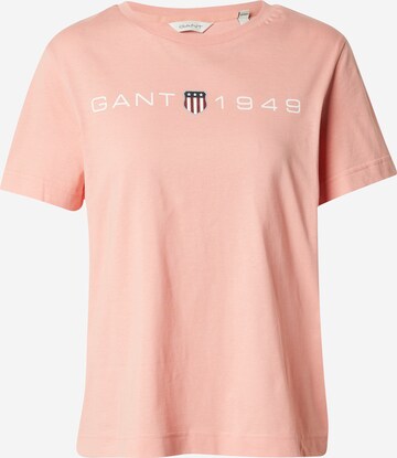 T-shirt GANT en rose : devant