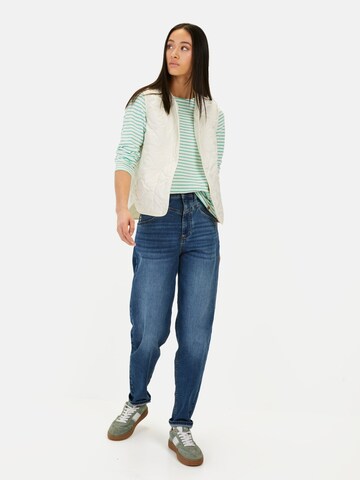 CAMEL ACTIVE Steppweste aus recyceltem Polyester in Weiß