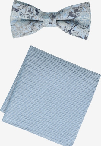WILLEN Fliege 'Set Floral/ Uni' in Blau: Vorderseite