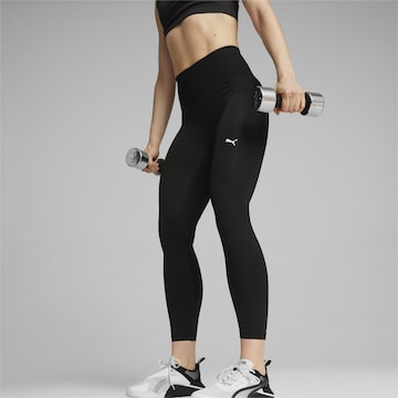 PUMA - Skinny Pantalón deportivo en negro: frente