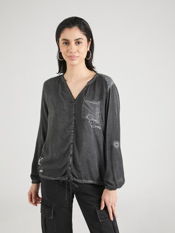 Soccx Bluse 'Memory Lane' i grå: forside