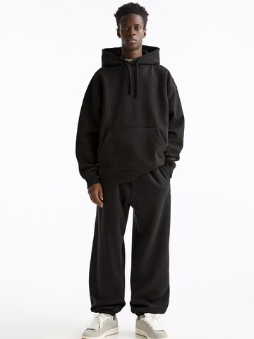 Pull&Bear Joggingpak in Zwart: voorkant