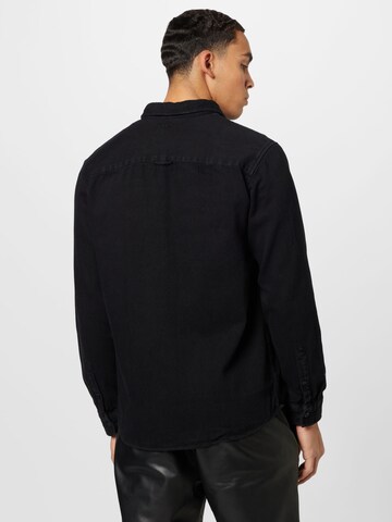 ESPRIT - Ajuste regular Camisa en negro