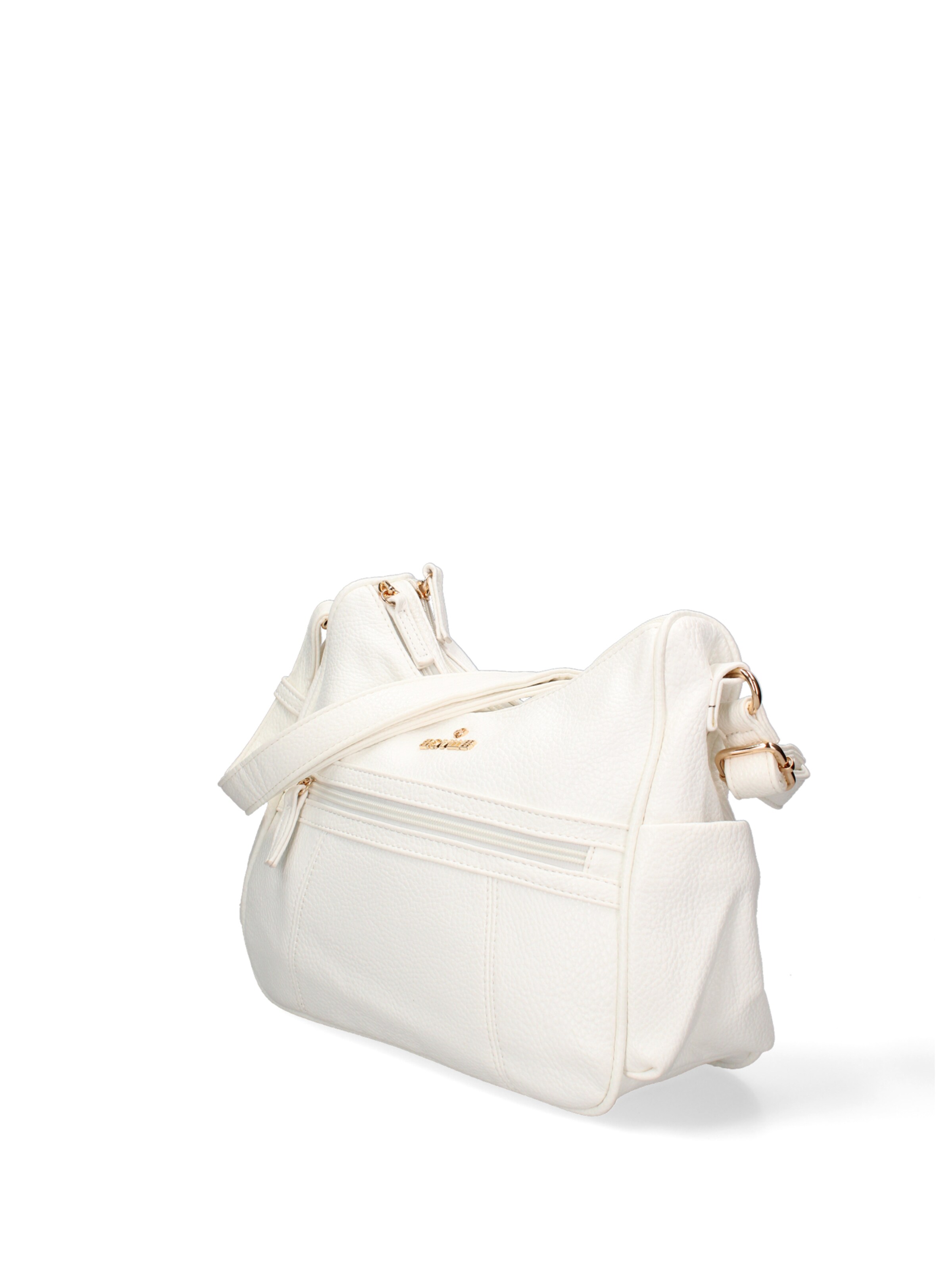 Borsa a tracolla 'Borsa a Tracolla Donna B Cavalli Ecopelle Zip Tasche Multiple 28x24cm' di B. Cavalli in bianco
