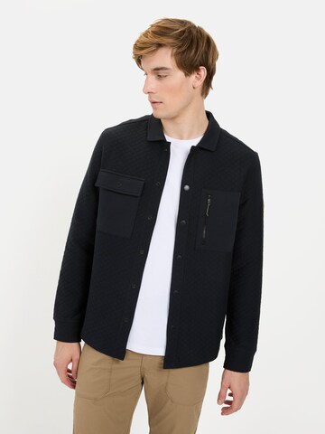CAMEL ACTIVE Sweat-Overshirt mit Brusttaschen in Blau: Vorderseite