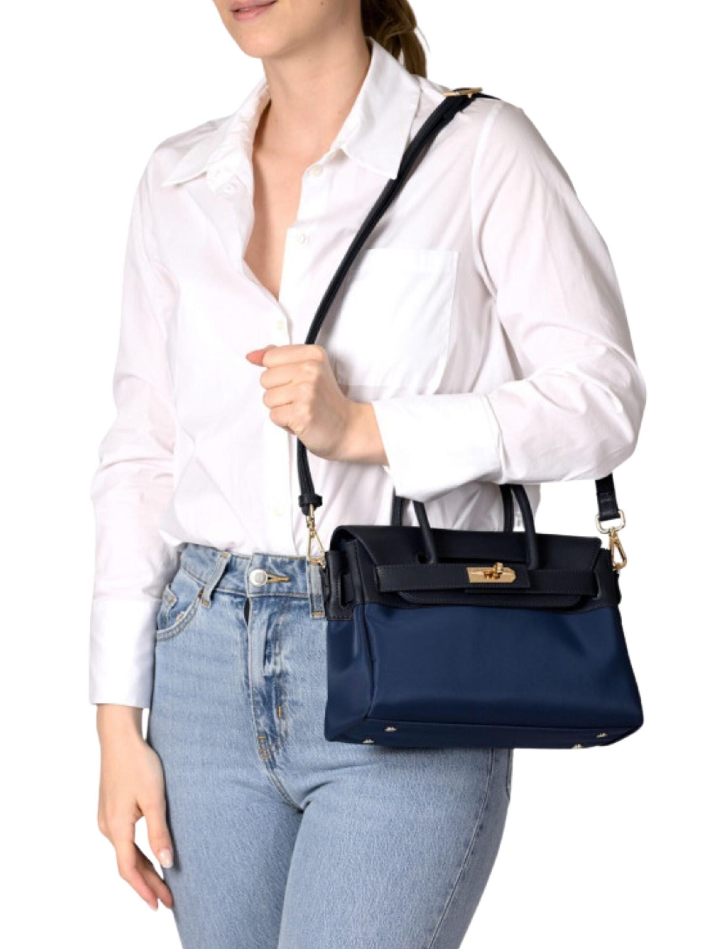 MAC DOUGLAS Handtas 'Mac Douglas Sacs À Main MIX Pyla2 Pany Bleu' in Blauw