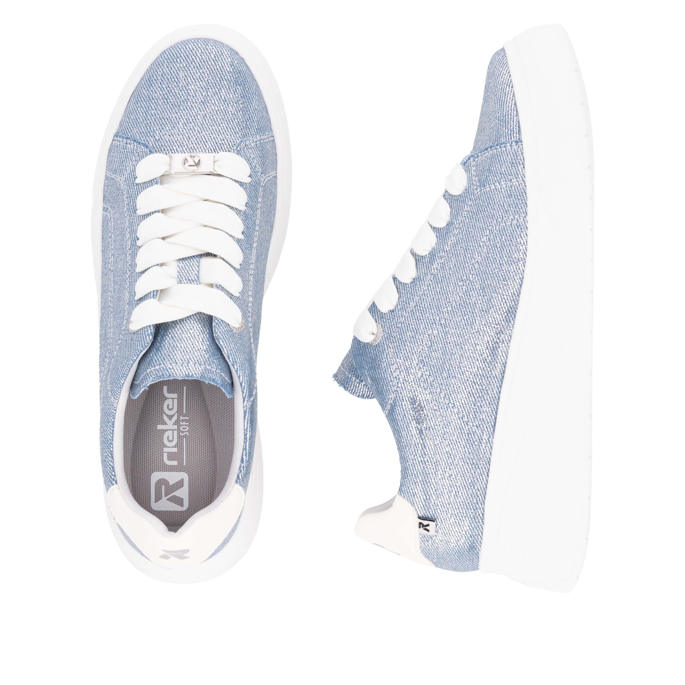 Baskets basses 'W2302' Rieker Sport en bleu