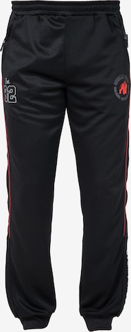 Loosefit Pantaloni sportivi 'Broxton' di Gorilla Wear in nero: frontale
