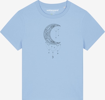 Maglietta ' Mandala Moon ' di Watapparel in blu: frontale