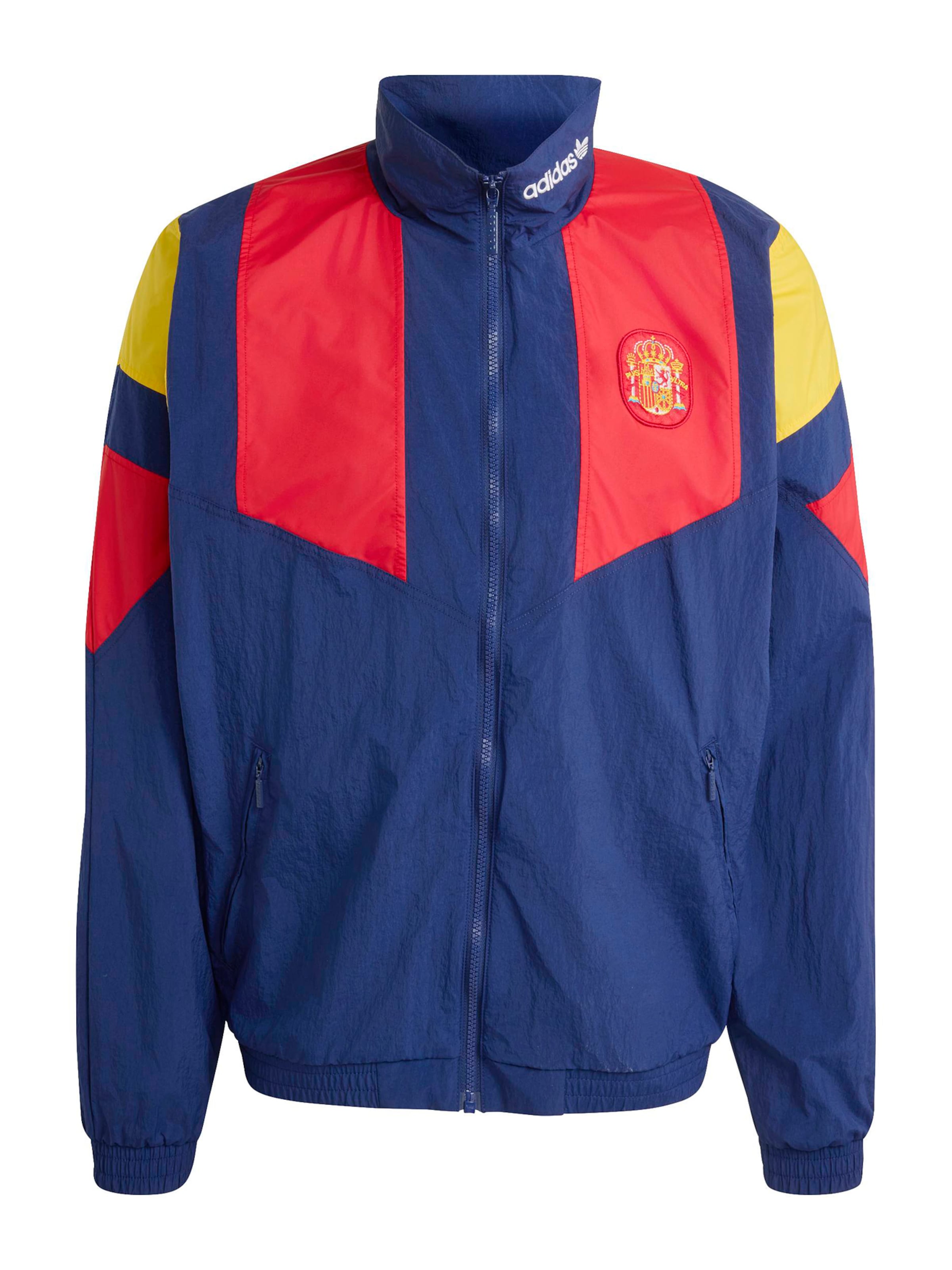 ADIDAS PERFORMANCE Athletic Jacket 'FEF EQT' in S in Blue / Yellow / Red, Item view
