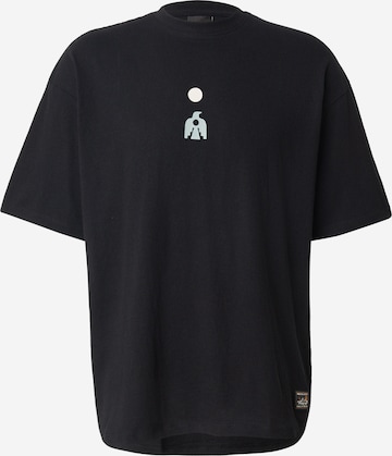 Kaotiko Koszulka 'ELEMENT' w kolorze czarny: przód