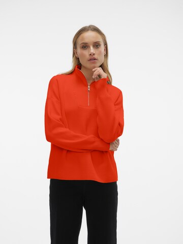 VERO MODA - Jersey 'VMGOLDNEEDLE' en rojo