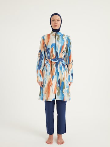 Riva Mera by Marina High neck Baddräkt i blå: framsida