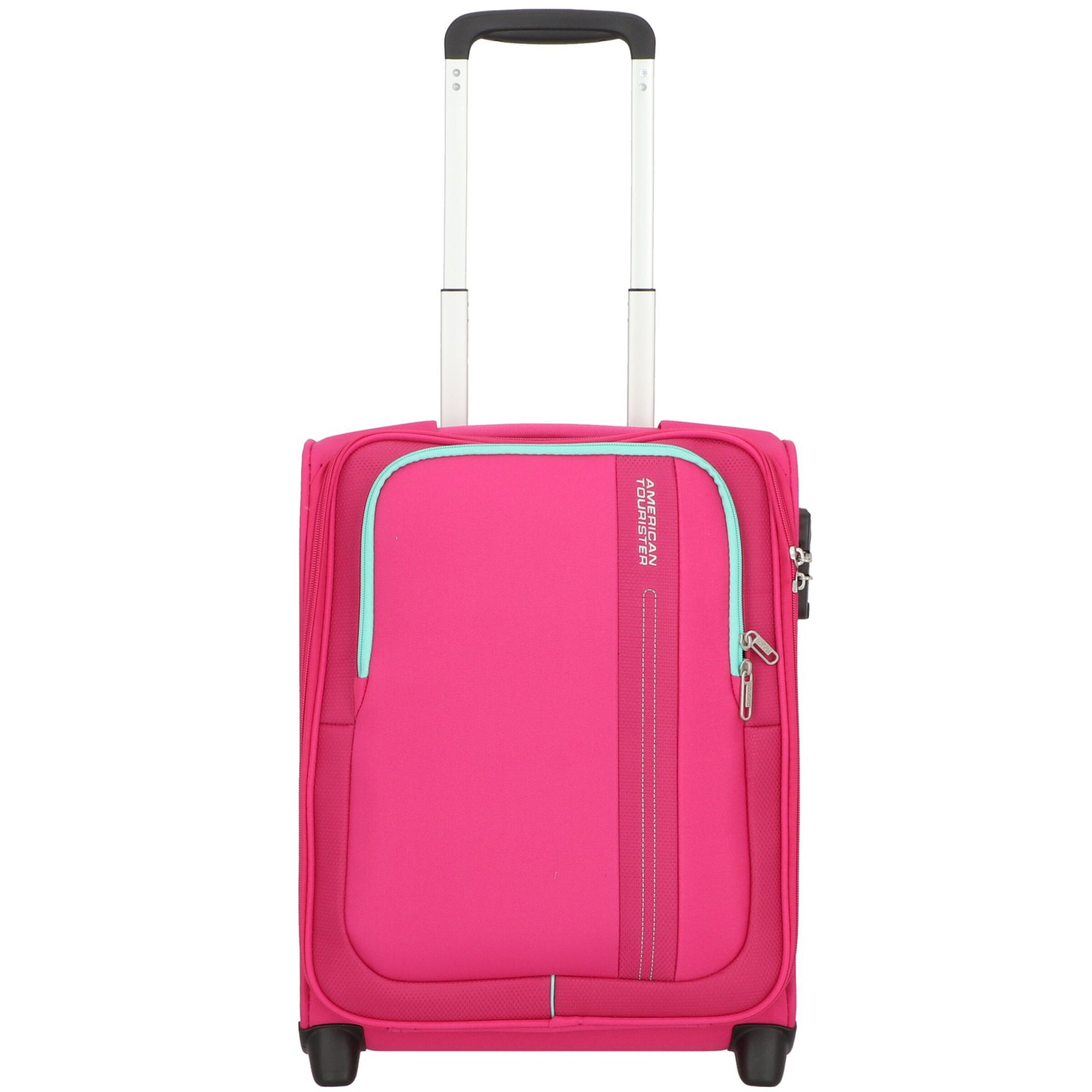 American Tourister Trolley in Pink: front